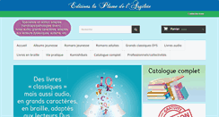 Desktop Screenshot of laplumedelargilete.com